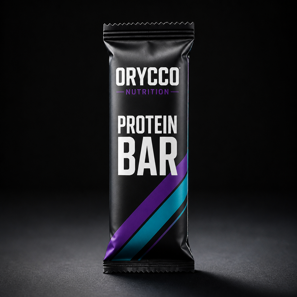 Barras de proteína Orycco caja 20 unidades — snack fitness saludable Chile