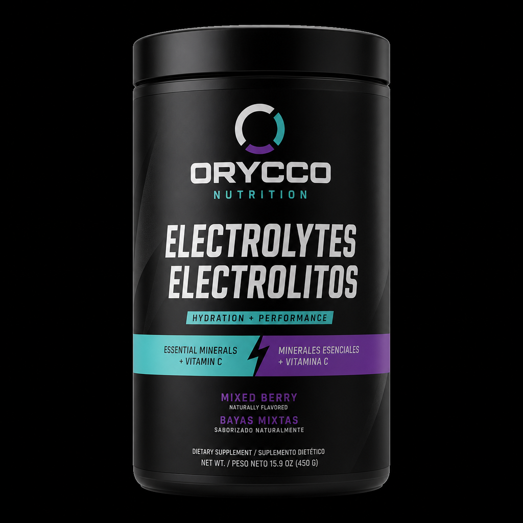 Orycco Electrolitos en polvo 20 sobres — hidratación deportiva Chile