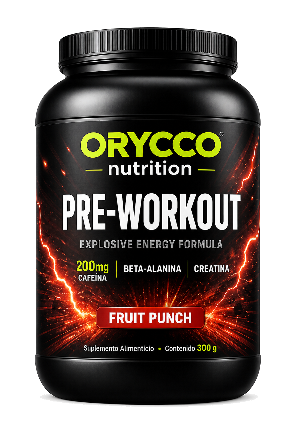 Pre-Workout Orycco 300g — energía explosiva para entrenamiento Chile